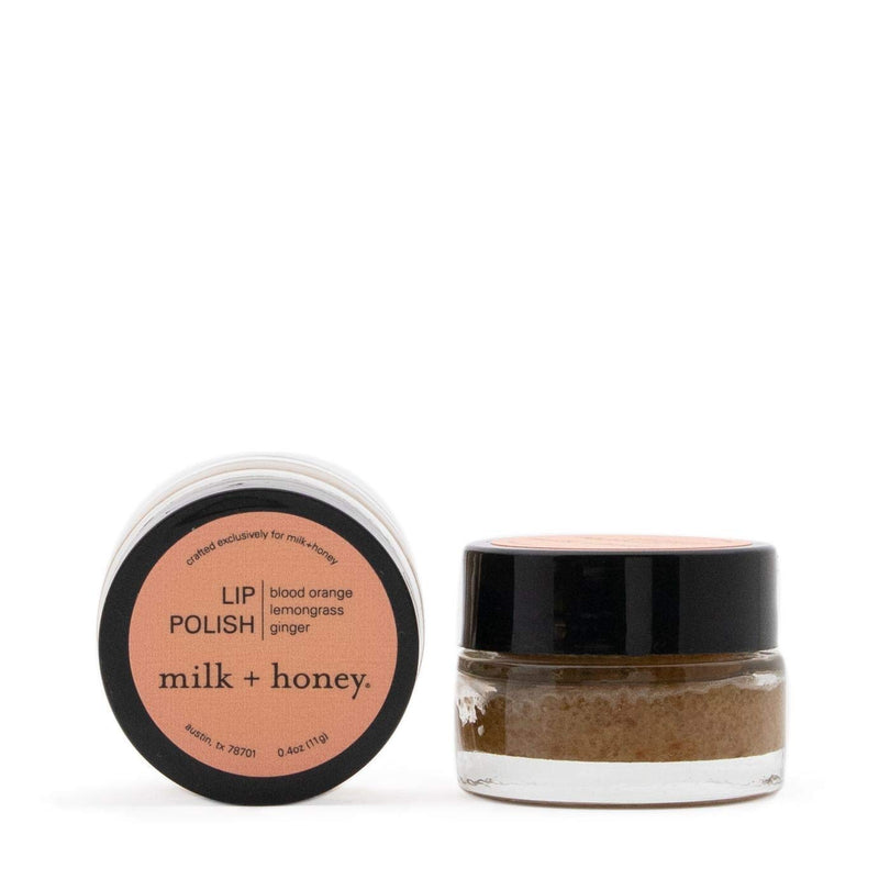 milk + honey Exfoliating Lip Polish, Blood Orange, Ginger & Lemongrass.4 oz - BeesActive Australia