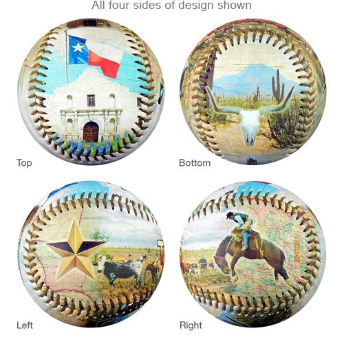 [AUSTRALIA] - EnjoyLife Inc Texas Souvenir Baseball 