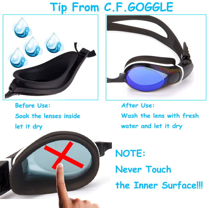 [AUSTRALIA] - FIRSTLIKE Swim Goggles, Swimming Glasses No Leaking Anti Fog UV Protection for Adult Men Women Youth Kids Child, Shatter-Proof, Watertight, Triathlon Goggle Leisure-Blue One size fit more 