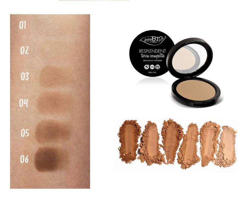 PuroBIO Certified Organic Compact Foundation with Anti-Aging & Mattifying properties, NO 06 -Dark Skin Tones. With Plant Oils, Shea Butter, Vitamins. ORGANIC. VEGAN, NICKEL TESTED. MADE IN ITALY - BeesActive Australia