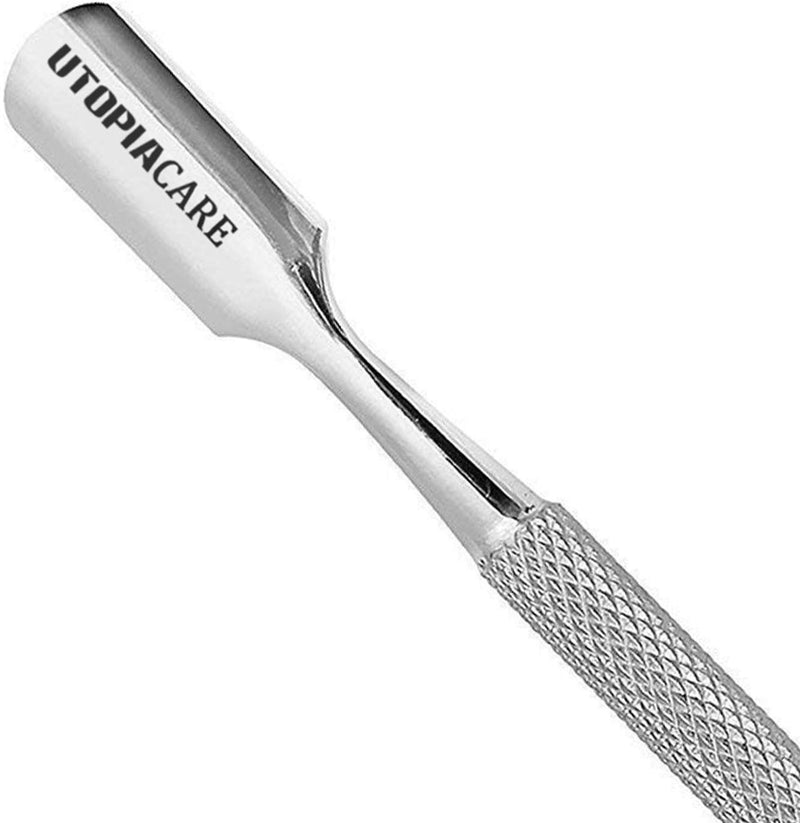 Cuticle Pusher and Cutter - Professional Grade Stainless Steel Cuticle Remover and Cutter - Durable Manicure and Pedicure Tool - for Fingernails and Toenails - BeesActive Australia