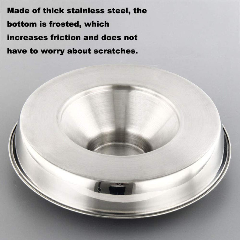 Yudansi Stainless Steel Puppy Weaning Bowls,Cat Bowls for Food Water, Puppy Feeder Bowl Whelping Dishes,Litter Feeding Bowls for Multiple Puppies Cats Eating at the Same Time for Small Medium Large Dogs 10.2in-2pcs - BeesActive Australia