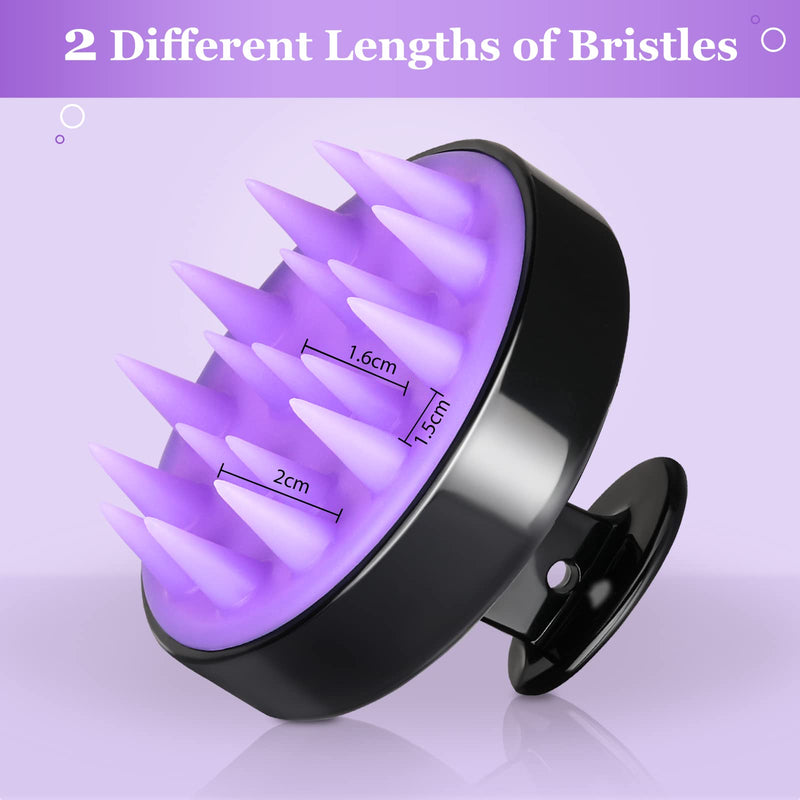 Scalp Massager Hair Shampoo Brush - Scalp Scrubber Exfoliator Cozycom Hair Scalp Massager Hair Scrubber Dandruff Brush Shower Hair Brush with Soft Long Silicone Bristles for All Hair Types - BeesActive Australia