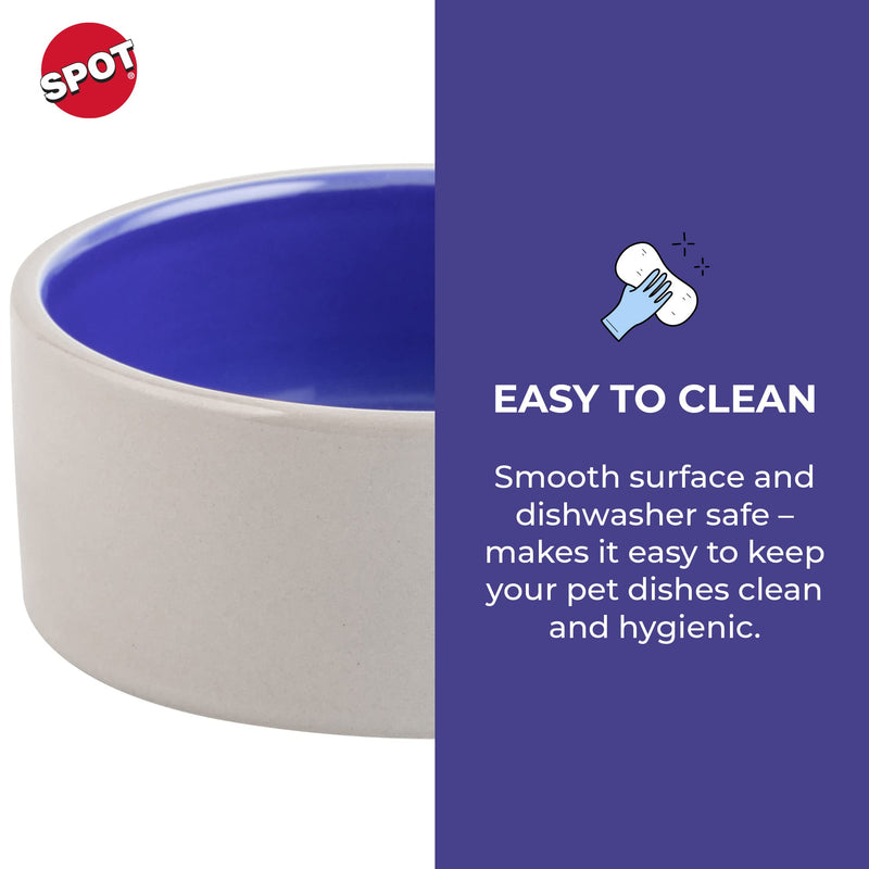 SPOT by Ethical Products – Ceramic Stoneware Pet Bowl for Cats and Small Dogs, Classic Heavy Duty Non Slip Ceramic Cat Dish Small Animal Bowls for Food and Water - 4" - Small - BeesActive Australia