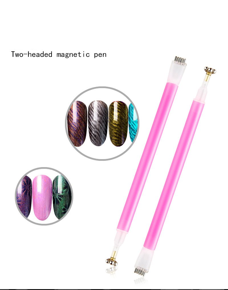 Minejin 3D Nail Art Cat Eye Gel Magnet Stick Manicure Magnetic Pen Tools 5Pcs - BeesActive Australia