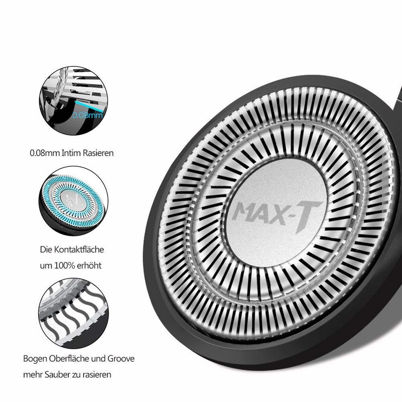 Razor Electric Razor MAX-T Electric Shaver Heads Replacement Shaving Heads for MAX-T Series Shaver - BeesActive Australia