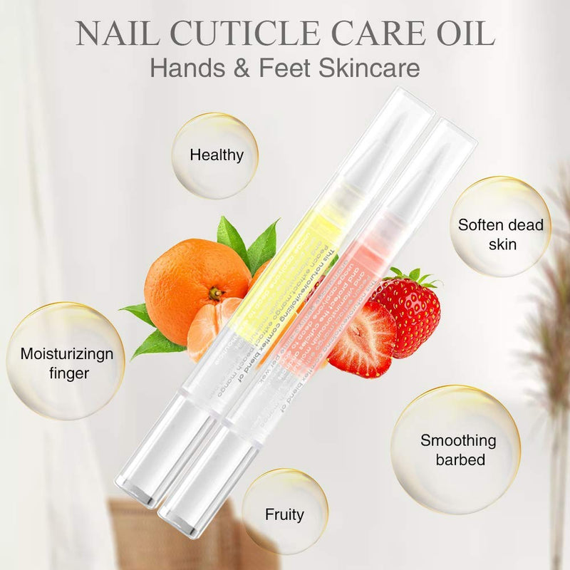 Morovan Nail Cuticle Oil Pen Gel Nail Oil Pen Nail Nourishment Polish With Vitamins Moisturized Gel Nail Polish Repair Pen For Gel Nails A - BeesActive Australia