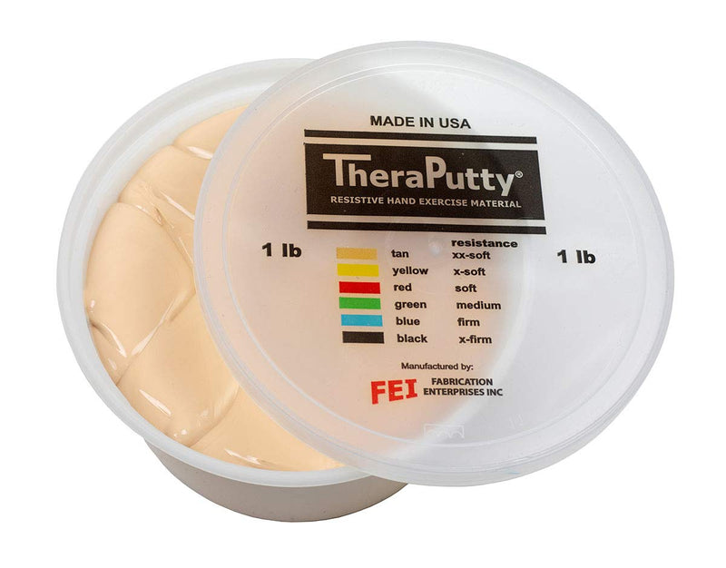 Antimicrobial CanDo TheraPutty - Therapeutic modelling clay - 1 lb - beige (very very light) Tan - BeesActive Australia