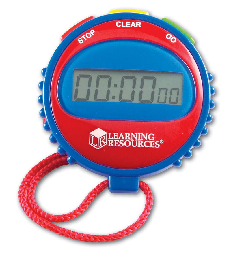 Learning Resources Simple 3 Button Stopwatch, Supports Science Investigations, Timed Math Exercises, Elapsed Time Tracking, Ages 5+ - BeesActive Australia