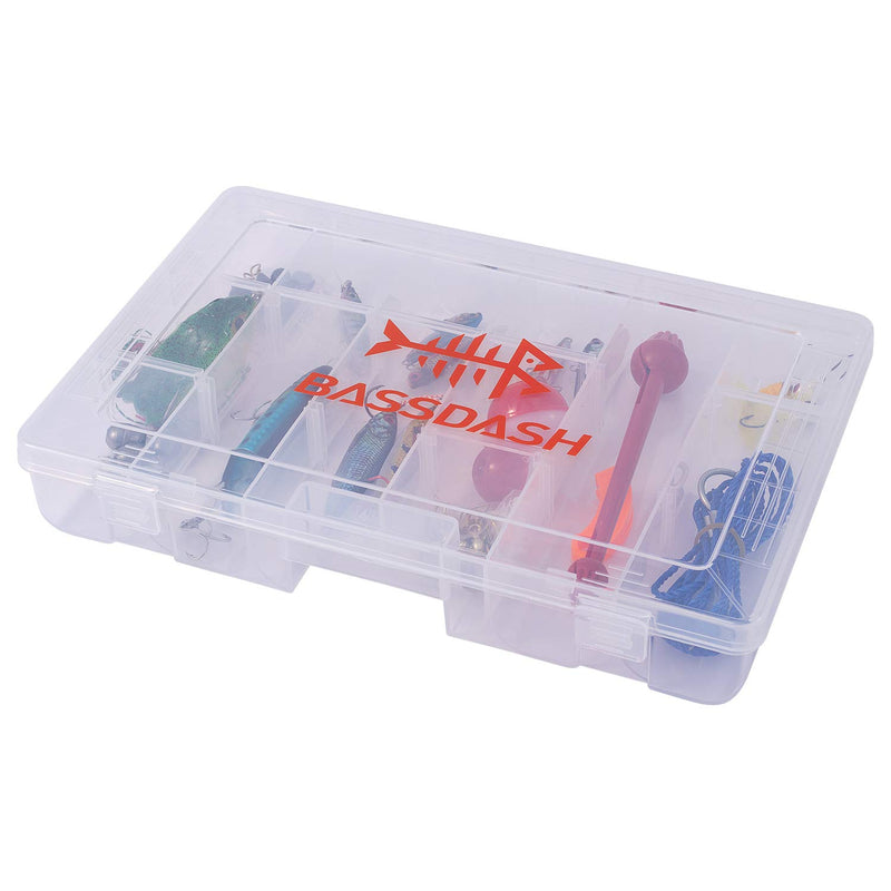 [AUSTRALIA] - Bassdash 3600 3670 3700 Tackle Storage Waterproof Utility Tackle Boxes Fishing Lure Tray with Adjustable dividers Regular 3600 (10.71” x 7” x 1.65”) 