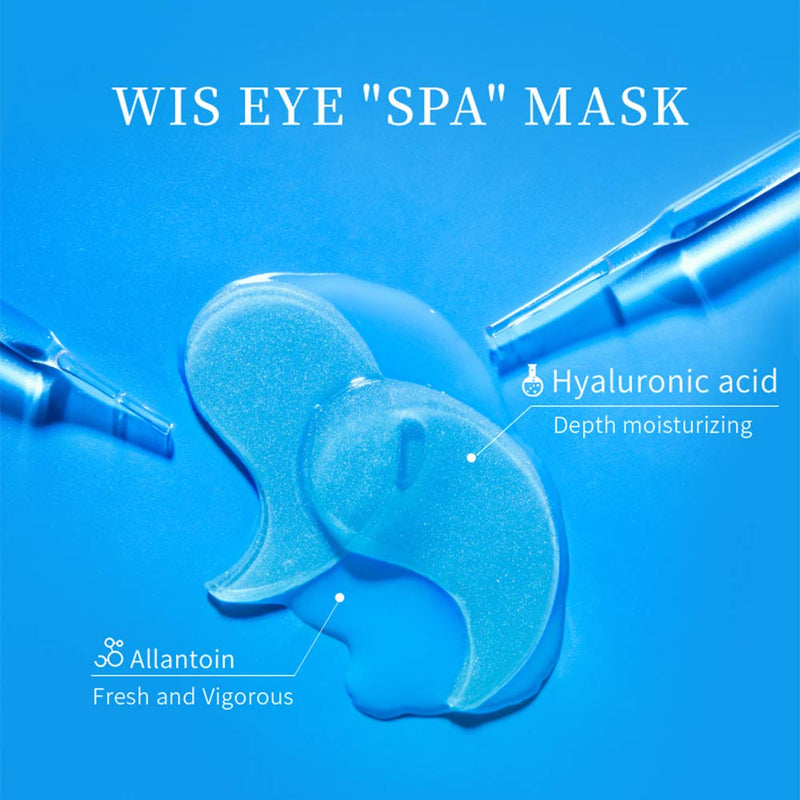 WIS Collagen Eye Mask Anti-aging Wrinkle eye mask Cooling Eye Pads Firming Under Eye Mask for Relaxing Dark Circles and Eye Bags, 30 Pairs/60Pcs - BeesActive Australia