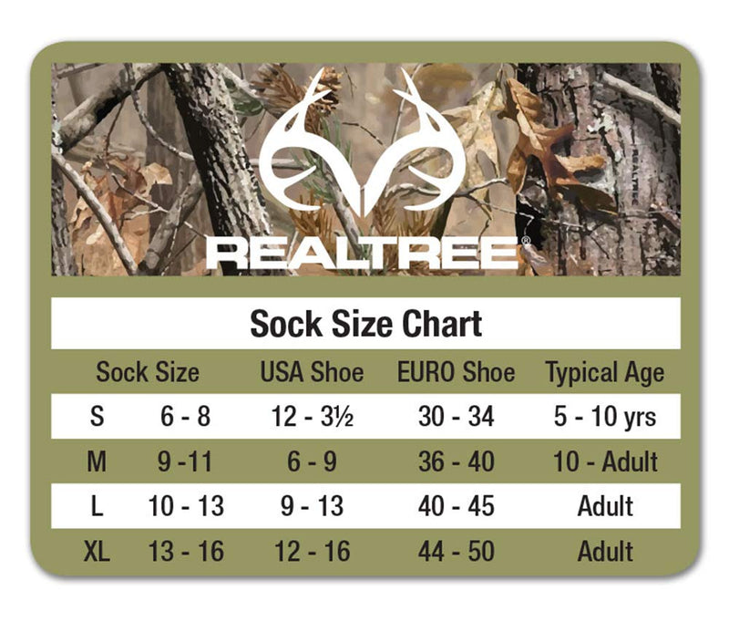 Realtree AP Men's Full Cushion Ultra-Dri Tall Boot Socks (2-Pair) Grey Large - BeesActive Australia