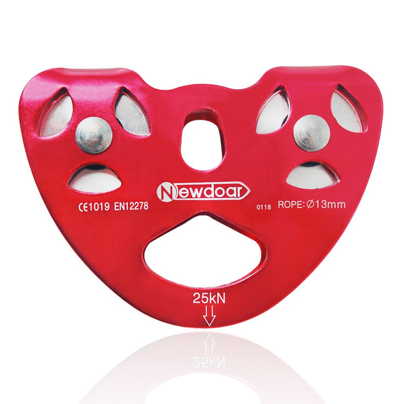 NewDoar CE Certified 25/28KN Tandem Double Speed Pulley/Trolley for Climbing, Rescue Lifting Aluminum 25KN - BeesActive Australia