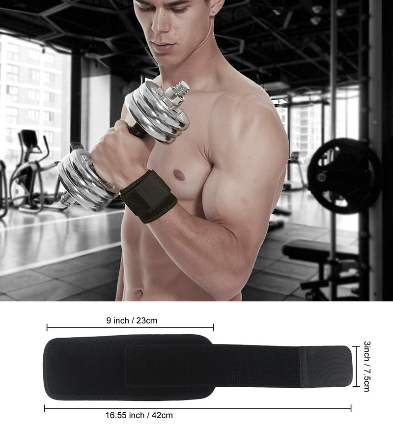 YUNYILAN 2 Pack Wrist Brace Adjustable Wrist Support Wrist Straps for Fitness Weightlifting, Tendonitis, Carpal Tunnel Arthritis, Wrist Wraps Wrist Pain Relief Highly Elastic (Black) - BeesActive Australia
