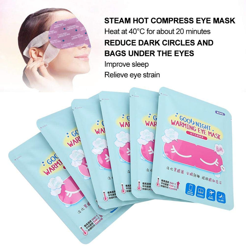 Steam Eye Mask, 7Pcs Hot Compress Eye Patch Warm Eye SPA Health Eye Care Disposable Moist Heating Compress Pads for Tired and Puffy Eyes,Dark Circles,Stress Relief(Lavender) Lavender - BeesActive Australia