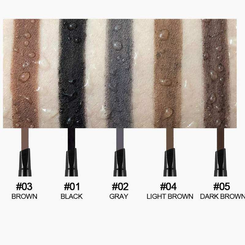 Kisshine Eyebrow Pencil Waterproof Long Lasting Eyebrow Crayon Natural Eyebrows Daily Makeup for Women and Girls (Brown 03#) Brown 03# - BeesActive Australia