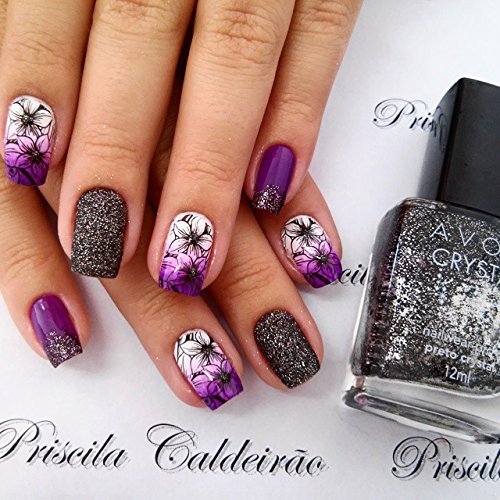 Pueen Nail Art Stamp Collection - Special Edition Encore 01-04 NEW Invention Set of 4 Double Sided All You Can Stamp Full Size Stamping Image Plates Manicure DIY (Infinite Images with Your Creativity) Now with Bonus Storage Case-BH000298 - BeesActive Australia