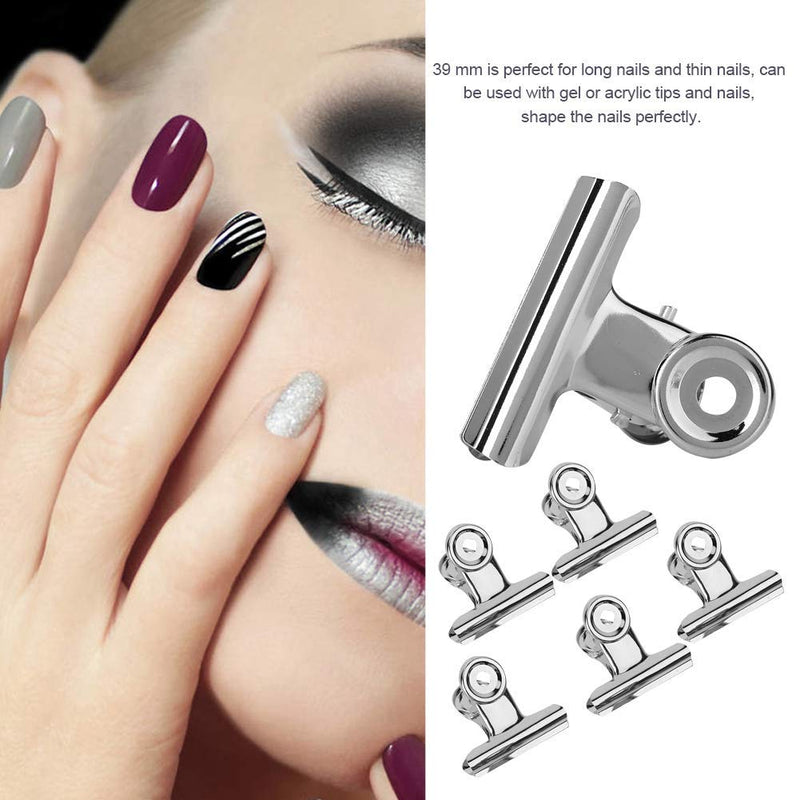 5pcs Stainless Steel C Curve Clips, Multifunction Nail Pinching Clips Tool, for Nail Extension Nail Tips Create - BeesActive Australia