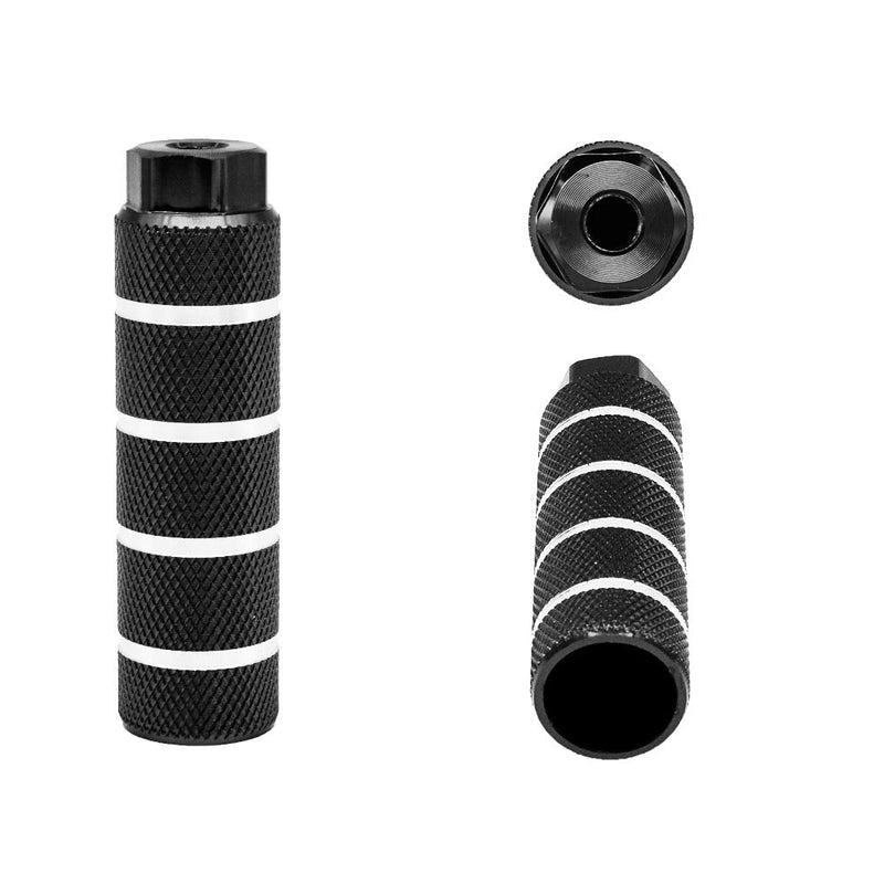 NOSTIFY 2PC 3/8 inch - 26 Teeth Aluminum Alloy Bike Pegs - Black - BeesActive Australia