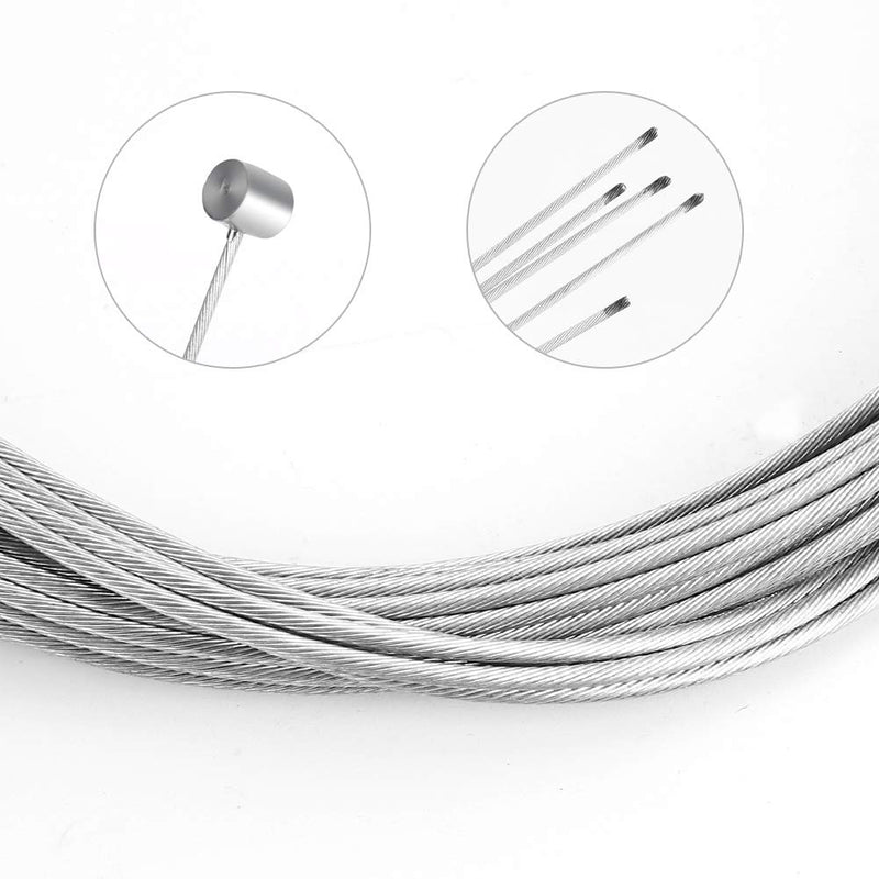 Hapleby 10PCS Premium Bike Brake Cable, Professional Bicycle brake line for Mountain and Road, Free For End Caps and End Ferrule - BeesActive Australia