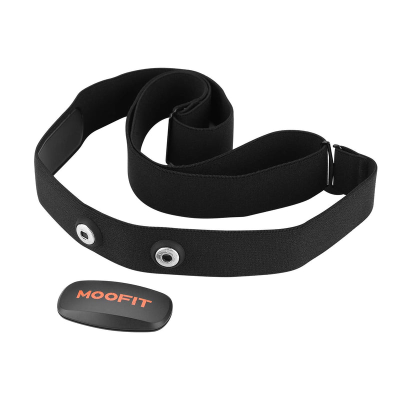 moofit Heart Rate Monitor with Chest Strap Bluetooth & ANT+ Chest Heart Rate Sensor IPX7 Waterproof Fitness Tracker Compatible with Zwift, Wahoo Fitness, Rouvy, Peloton (MooFit app Unavailable) - BeesActive Australia