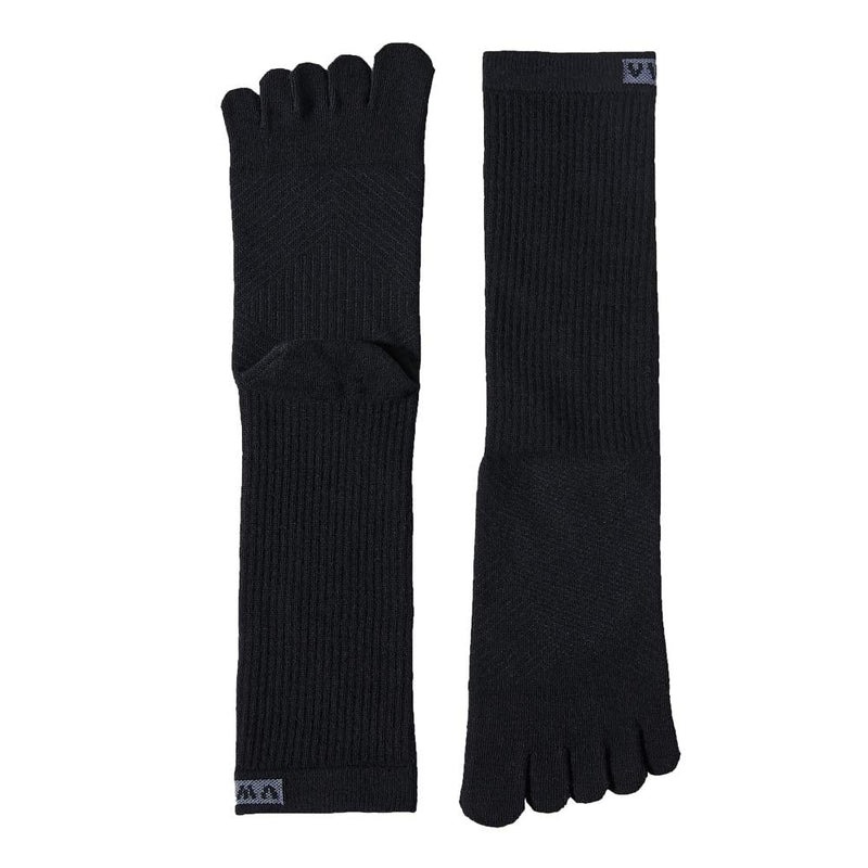 VWELL Toe Socks Cotton Athletic Running Five Finger Socks 3 Pairs,Size 7-11 Black（3 Pairs） - BeesActive Australia