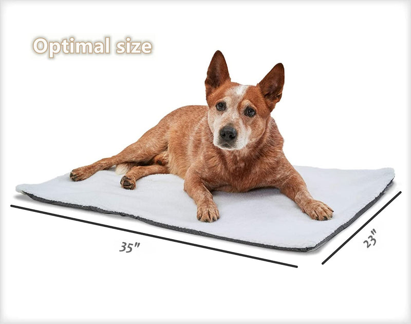 Petlex Self Heating Pet Bed, Self-Warming Pet Blanket Pad with Soft Washable Fleece Cover, Pet Thermal Mat Pad for Dogs and Cats 35x23in - BeesActive Australia