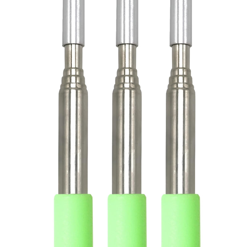 Back Scratcher, Stainless Steel Back Scratcher Massager, Telescoping Scratching Tool, Portable Extendable Back Scratcher with Telescopic Handle for Adults Men Women Itch Relief(Green) Green - BeesActive Australia