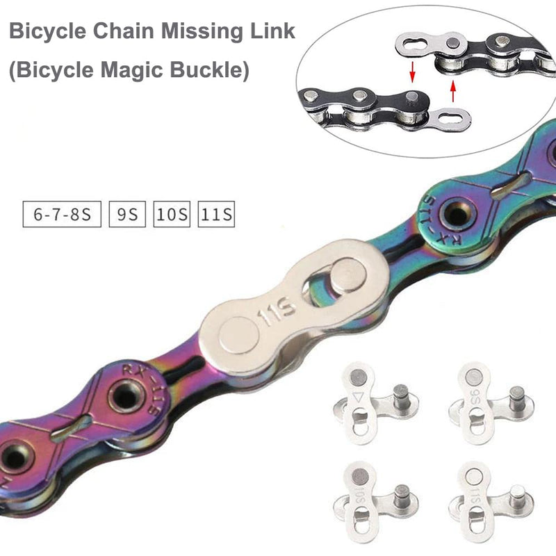 ENASGLOO 8 Pairs Reusable Bicycle Missing Link + Bike Chain Plier for 6/7/8/9/10/11 Speed - BeesActive Australia