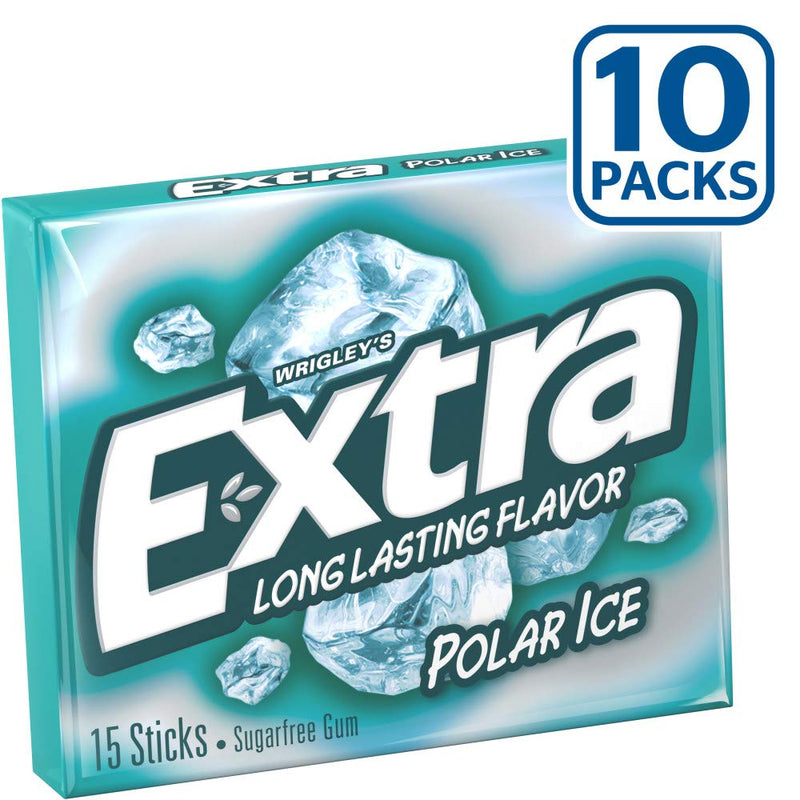 Wrigley's Polar Ice Gum - 10/15 ct. packs 150 Count (Pack of 10) - BeesActive Australia