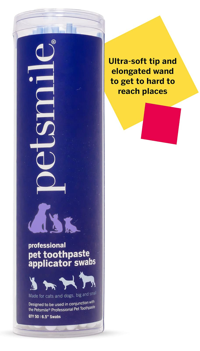Petsmile Professional Pet Toothpaste Applicator Swabs | Easily and Effectively Spreads Dog Toothpaste to Promote Oral Hygiene | Dental Care for Pets | VOHC Approved Brand - BeesActive Australia