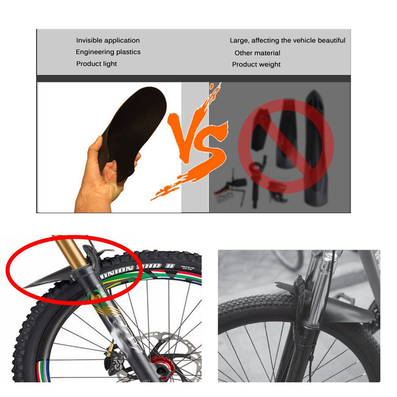 TEKCAM Bike Fender,2 PCS Mountain Bike Fender MTB Mud Guard Front and Rear Bicycle Fender 26", 27.5", 29" Size Mountain Bike and Fat Bike Wheel Sizes - BeesActive Australia