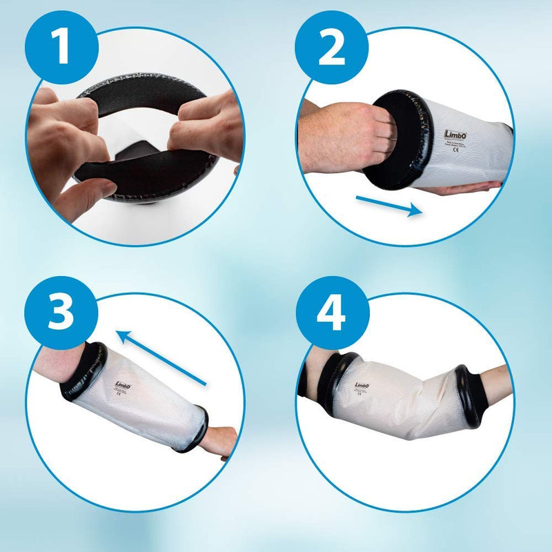 LimbO Waterproof Cast and Dressing Protector, PICC Line Cover M65, 25 to 29 cm Upper Arm Circumference - BeesActive Australia