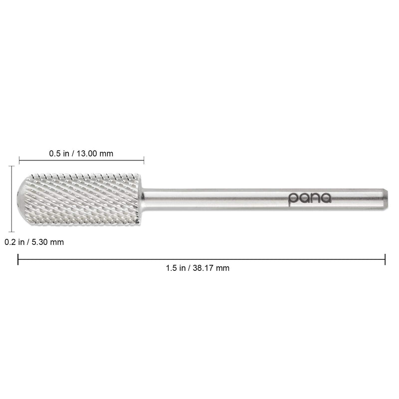 Pana 3/32" Small Smooth Top Nail Carbide Bit - Silver Color (Grit: Medium - M) for Electric Dremel Drill Machine - BeesActive Australia
