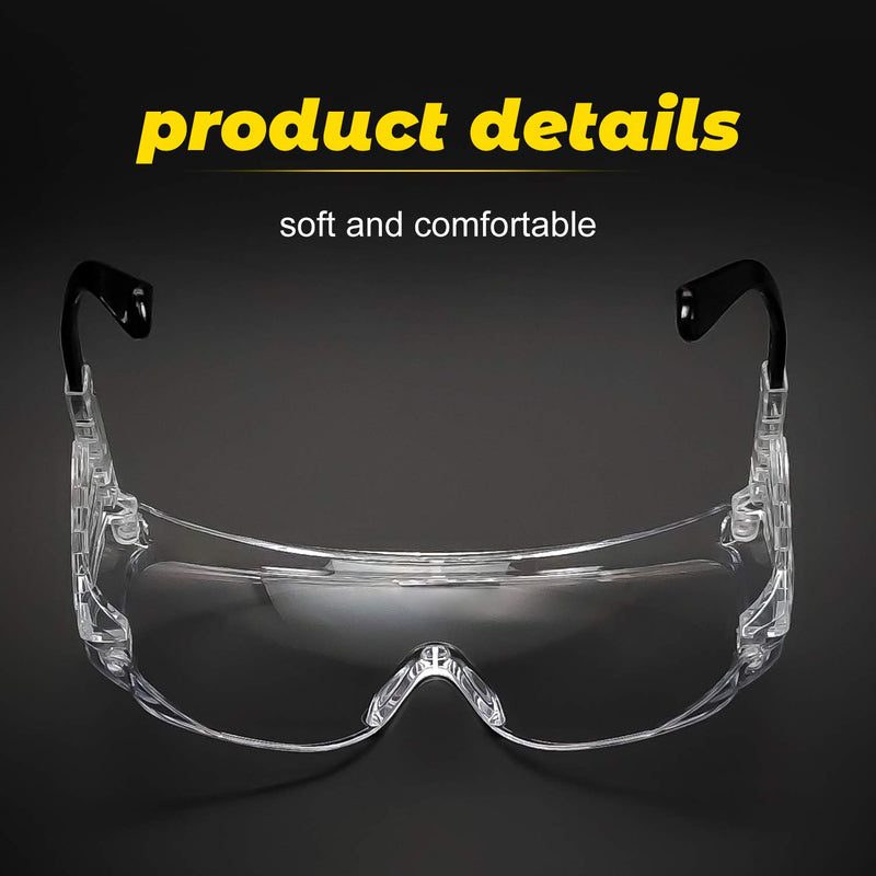 B.ANGEL Anti-Fog Safety Glasses,Temple Adjustable Eyewear Protective Safety Goggles with Clear Ultra-Dura Anti-Scratch Lens - BeesActive Australia