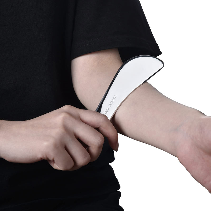 Stainless Steel Gua Sha Tools-Massage Scraping Tool for Soft Tissue Mobilization,Physical Therapy for Back, Legs, Arms(AnTiexi-03) AnTiexi-03 - BeesActive Australia