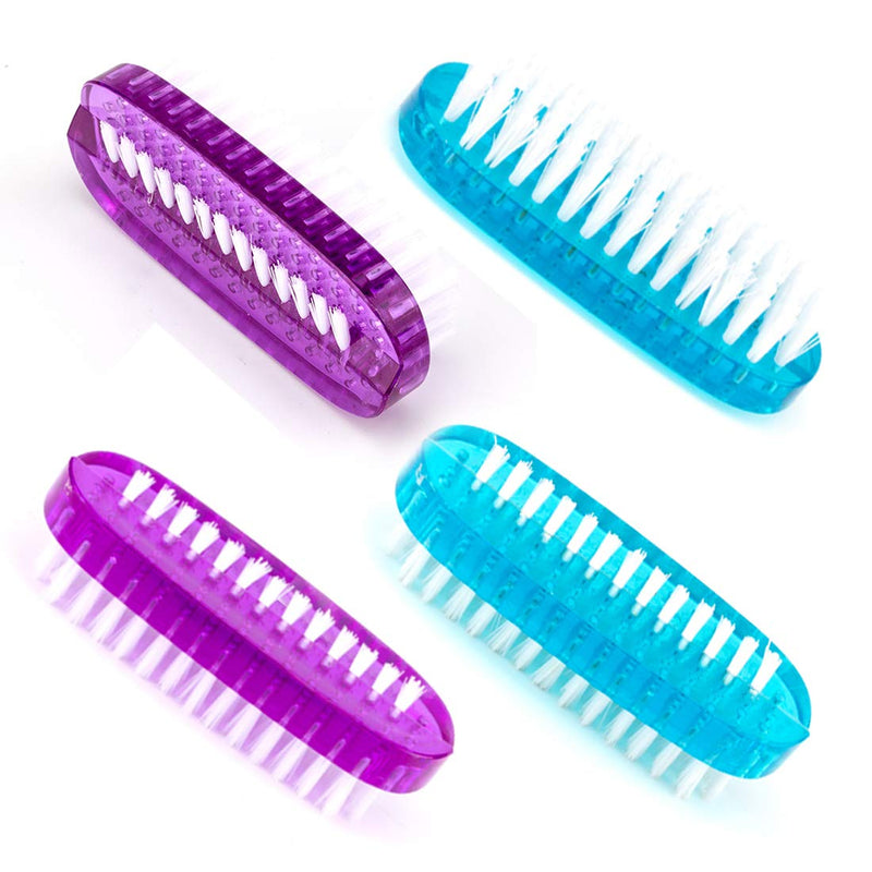 Two-sided Hand and Nail Brush Fingernail Brush Scrub Cleaning Brush for Toes (4 pack) - BeesActive Australia