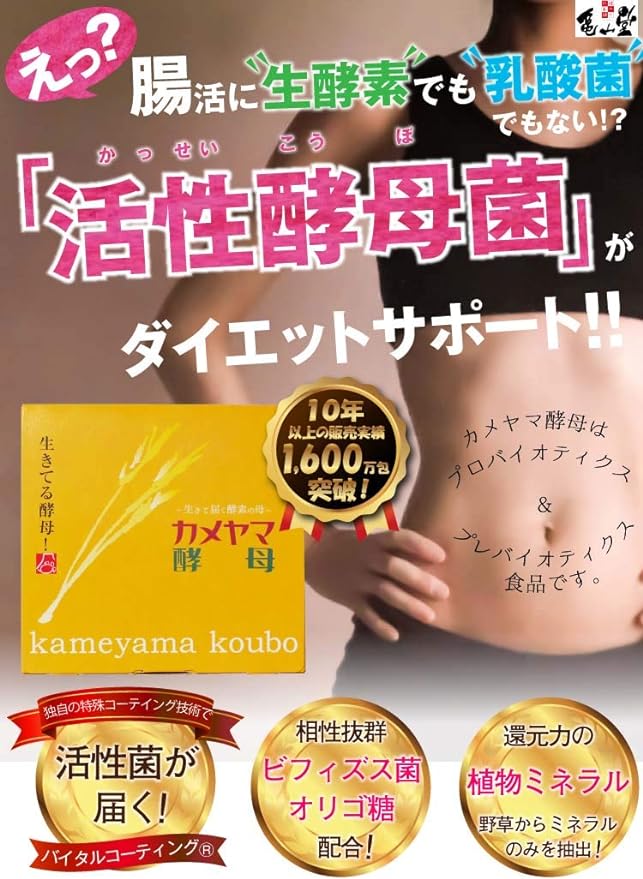 Kameyamado Kameyama Yeast, 0.08 oz (2 g) x 30 Packets, Mineral Vitamins - BeesActive Australia