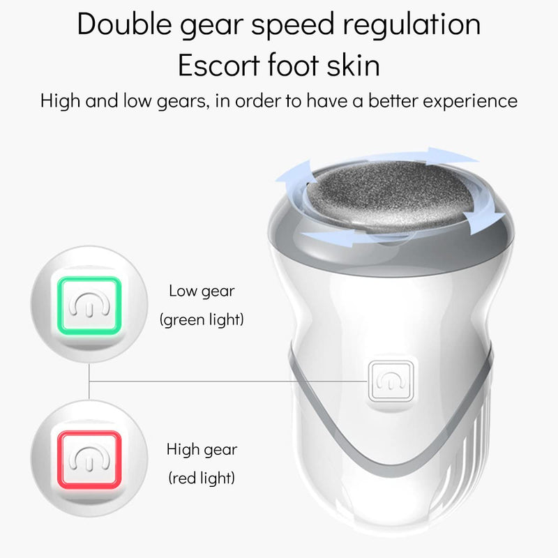 Electric Foot Grinder Adjustable Foot File Electric Pedicure Callus Remover Vacuum Adsorption Electric Foot Grinder Hard Skin Remover for Dead Dry Skin and Cracked Heel USB Rechargeable for Women Gift - BeesActive Australia