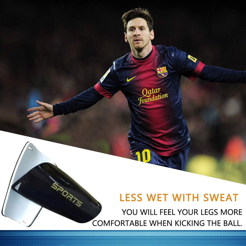 Soccer Shin Guards for Kids Youth, Shin Guard and Shin Guard Sleeves for Boys and Girls for Football Games EVA Cushion Protection Reduce Shocks and Injuries A-Black Small - BeesActive Australia