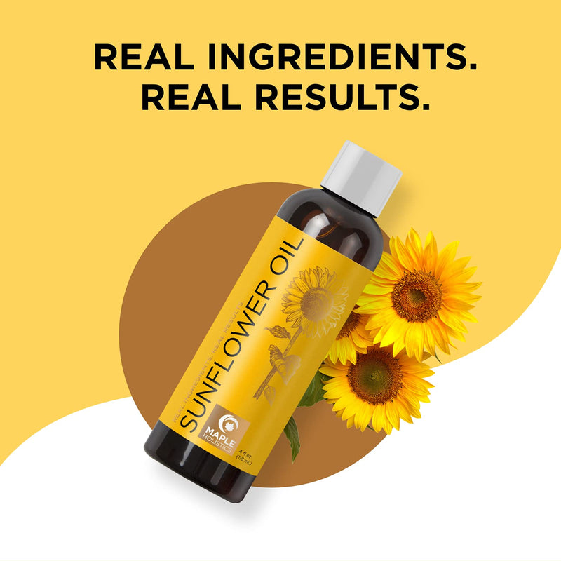 Sunflower Oil for Hair Skin and Nails - Anti Aging Skin Care with Vitamin E Oil for Skin and Hair Care - Pure Sunflower Oil for Skin Moisturizer for Dry Skin and Carrier Oil for Essential Oils Mixing - BeesActive Australia