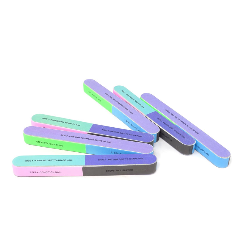 Honbay 6PCS Nail Art Tool Nail File Nail Buffer Cosmetic Manicure, 7 Ways - BeesActive Australia