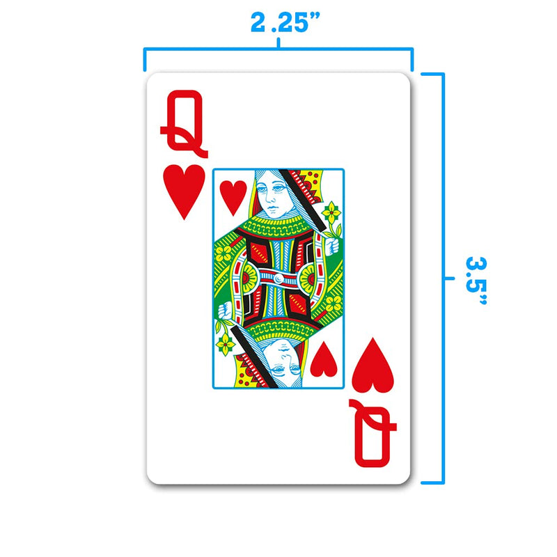 Copag 4-Color Legacy Design 100% Plastic Playing Cards, Bridge Size Jumbo Index Red/Blue Double Deck Set… - BeesActive Australia