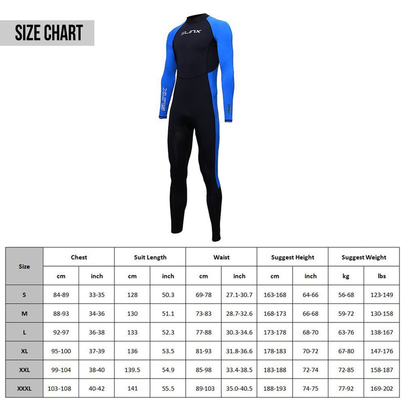 Full Body Dive Wetsuit Sports Skins Rash Guard for Men Women, UV Protection Long Sleeve One Piece Swimwear for Snorkeling Surfing Scuba Diving Swimming Kayaking Sailing Canoeing Small - BeesActive Australia