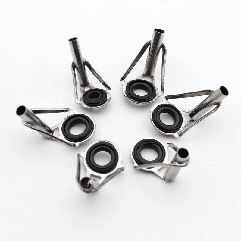 Proximitck 30pcs Fishing Rod Tip Repair Kit Fishing Rod Tips Stainless Steel Ceramic Ring 6Sizes - BeesActive Australia
