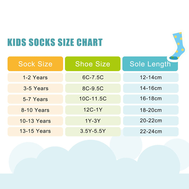 Boys Wool Socks Kids Winter Warm Socks Thicken Thermal Crew Socks for Boys 6 Pairs 3-5T Dinos 6 Colors - BeesActive Australia