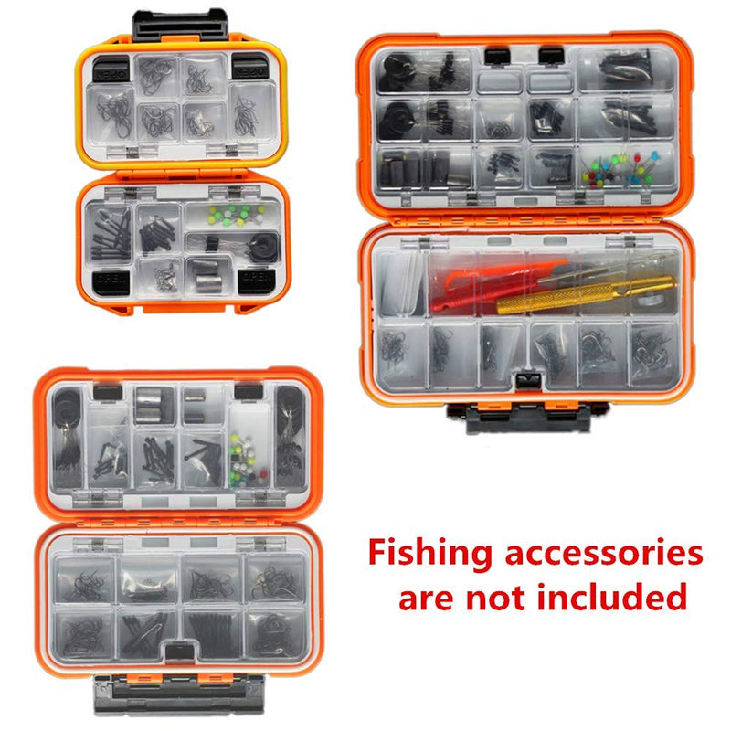 Milepetus Waterproof Fishing Lure Box Spoon Hooks Baits Storage Tackle Box Containers for Casting Fishing Fly Fishing,Large/Medium/Small Lure Case Available Orange-Small - BeesActive Australia