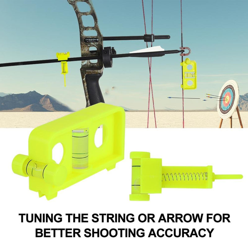 Dilwe Archery Level, Plastic Arrow Level Compound Bows Tuning and Mounting String Archery Tuning Level Combo Accessory - BeesActive Australia