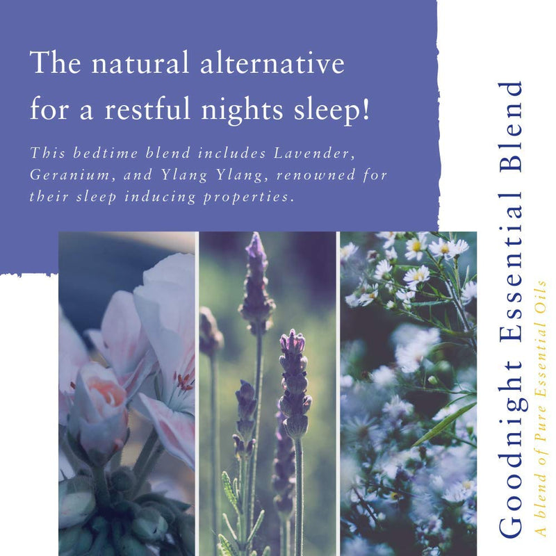 Absolute Aromas Goodnight Room Spray 30ml - Natural mist spray with Lavender, Vetiver, Chamomile, Geranium and Bergamot Essential Oils - BeesActive Australia