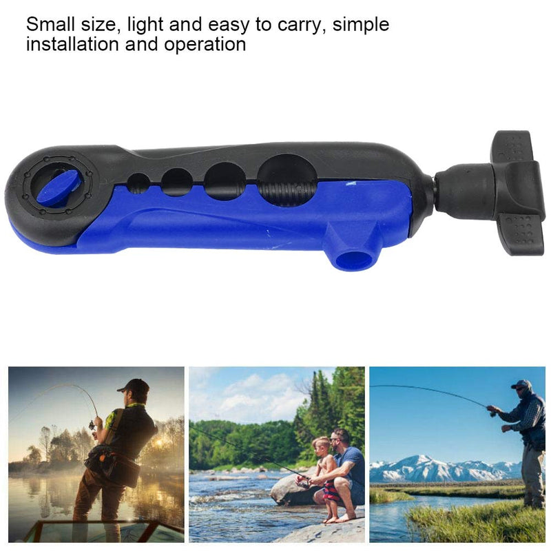 Bnineteenteam Mini Fishing Line Spooler Fishing Winder Reel Fishing Tackle Tool for Various Size Rod Blue Black - BeesActive Australia